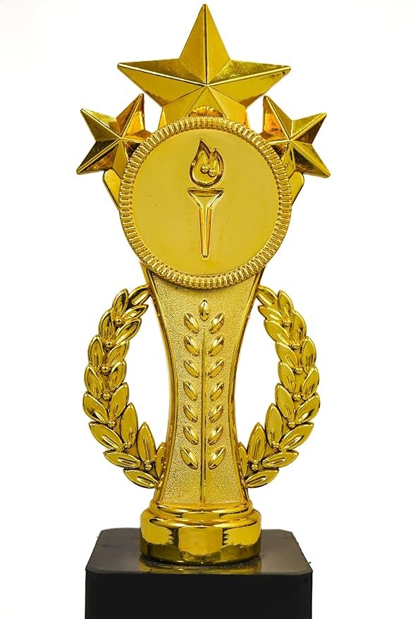 Grand Gloden Trophy with Fiber Finish- 28cm, Customized