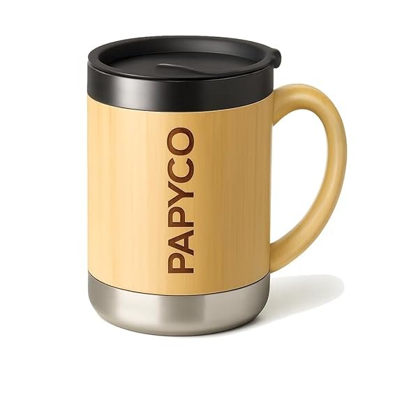 Customised Bamboo Coffee Mug with Lid