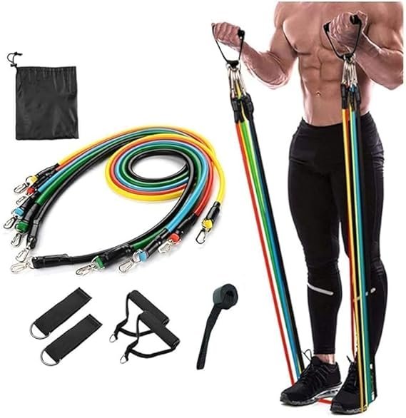 Resistance Bands Set for Exercise, Stretching and Workout Toning Tube Kit